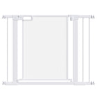 Porte pour animaux de compagnie en métal PawHut - 29,5"-40,6" avec porte à fermeture automatique-Bloc de verrouillage inférieur pour une stabilité accrue