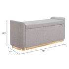 Zuo Dobo Storage Bench - Grey-8