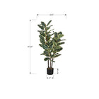 Monarch Specialties - Plante Artificielle - 47 po H - Chêne - Mis En Pot - Touche Réelle - Feuilles Vertes - Pot Noir-Cette plante d'intérieur à entretien facile est fabriquée à partir des matériaux de la plus haute qualité et ne nécessite pas d'entretien ou d'arrosage, pour un accent décoratif durable et respectueux de l'environnement qui durera toute une vie