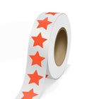 JAM Paper Standard Label Rolls - Star Shaped - 2 3/4 x 2 7/8 - Neon Red - 125 Labels/Roll-Colour: Neon Red | Make your mail stand out with colourful shipping address labels.