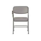 Flash Furniture – Chaise pliante haut de gamme en acier avec tablette rabattable à gauche, beige, paq./2-Renforts de support double