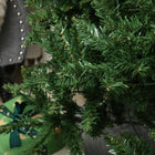 HOMCOM 7.5' Pre-Lit Artificial Christmas Tree with Warm White LEDs - Green-Realistic plastic 1146 branches give a full and lush look to the tree 