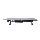 Rocelco 40" Adjustable Desk Riser w/4AC + 2 USB & 1 USB-C - Black-Gas shocks hold up to 40 pounds.