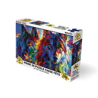 Prime 3D Blend Cota Wolves Puzzle - 500 Pieces-500-piece lenticular 3D puzzle