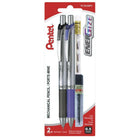 Pentel Energize Mechanical Pencil Starter Kit - 0.5mm - 2 Pack-Textured latex-free comfort grip will ensure all day writing comfort