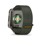Garmin - Venu X1 - Moss avec fond en titane et bracelet en nylon Moss ComfortFit-PERFORMANCE DE LA BATTERIE - Jusqu'à 8 jours en mode montre connectée , jusqu'à 16 heures en mode GPS