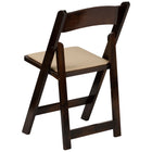 Flash Furniture – Chaise pliante en bois d’arbre fruitier série HERCULES avec siège en vinyle rembourré (XF-2903-FRUIT-WOOD-GG)-Design léger