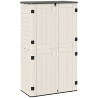 Outsunny 368 Gallon Outdoor Storage Cabinet Deck Box-367.6 gallon (1392 L) storage fits gardening tools, generators, or trash cans
