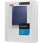 Staples Standard View Binder with D-Rings - 1/2" - White-Ring resists gapping for smooth page turning