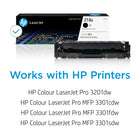 HP 218A Original LaserJet Toner Cartridge - Standard Yield - Black -This cartridge works with: HP Colour LaserJet Pro 3201dw; HP Colour LaserJet Pro MFP 3301cdw, 3301fdw, 3301sdw