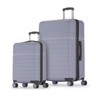 Bugatti Lisbon 2-Piece Hardside Luggage Set - Lilac-Made from a durable blend of ABS and polycarbonate composite