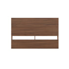 Nexera Panel Headboard - Queen Size - Walnut-2 horizontal panels give the headboard a modern plank effect