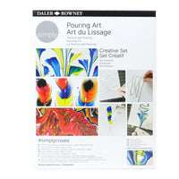 Daler-Rowney Simply Creative 28-Piece Set - Pouring Art-Warning! You Will be Mesmerized - Pouring art projects are incredibly fun and easy to learn.