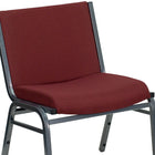 Flash Furniture HERCULES Series Big & Tall Fabric Stack Chair - Burgundy - 2 Pack-.625" Thick Plywood Seat