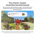 Google Nest Wired Doorbell (3rd Gen) - Snow-The Nest Doorbell sends built-in alerts when it spots a person, package, vehicle or animal, so you know who’s coming and going.