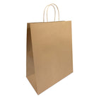 Reliabag Paper Bags - Twist Handles - 13" W x 7" D x 17" H - Kraft - 250 Pack-Made by the premium kraft paper with the re-enforced flat bottom