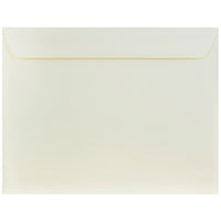 JAM Paper - Enveloppes format livret Strathmore en papier vélin, 10 x 13 po, blanc naturel, 100 par paquet-Blanc naturel
