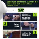 Alien Tape Shield Transparent Waterproof indoor outdoor Tape - 4" x 5 ft - 3 Pack-6