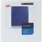 Staples® – Reliure de présentation standard à anneaux en D, 2 po, blanc-Les anneaux montés à l'arrière permettent aux pages de reposer à plat