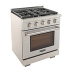 Kucht 30" KFX-X Series Pro Style Natural Gas Range - Stainless Steel-New true simmer burners for precise low heat cooking