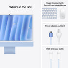 Apple iMac 24" - M4 Chip - 10 Core GPU - 256 GB SSD - 16 GB RAM - Blue - French-Privacy and security are built right in: Every Mac comes with robust defences against viruses and malware. If your Mac is lost or stolen, Find My can help you get it back. FileVault makes sure your files are encrypted so others cannot access them. And free security updates help keep your Mac protected.