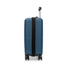 Swiss Mobility LYS 21.5" Hardside Carry-on Luggage - Blue-Double 360-degree spinner wheels for precise control and smooth, quiet rolling (8 wheels)
