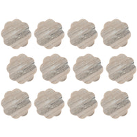 Maxwell & Williams - Collectif de Sous-verres en Beige Pétoncle Marbre Sous-verre - Paquet de 12-Fabriqué en céramique résistant à la chaleur