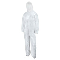 Polypropylene Elastic Wrist/Ankle/Hood Coverall, Heavy Weight, White, 3XL, 25 Pack (C71541107)-Material: Polypropylene