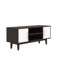 Modway Daxton 43" TV Stand - Cappuccino White-Mid-Century Modern TV Stand