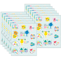 Carson Dellosa - Endroit Heureux Autocollants de motivation motivators, 72 par paquet, 12 paquets-Des œuvres d'art joyeuses et des messages motivants sont parfaits pour récompenser les étudiants pour leur bon travail.
