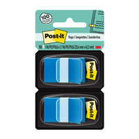 Post-it 1" x 1.7" Flags - Blue - 50 Flags/Dispenser - 2 Dispensers/Pack-Flags make it simple to mark and highlight important information in textbooks, notebooks, planners, calendars and more