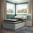 Flash Furniture - Matelas Capri Comfortable avec mousse de 12 pouces et à ressorts ensachés, à une place en boîte-Matelas à plateau ferme