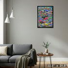 Auto Racing by Michel Fishel - Framed Canvas - 22" x 31"-Ready to hang - arrives fully assembled