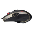 Adesso iMouse X3 Ergonomic RGB Gaming Mouse - Wired - USB - Black-Vibrant RGB lighting for aesthetic appeal