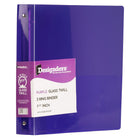 JAM Paper Plastic 1.5" 3-Ring Binder - Purple-Colour: Purple | Be stylish and organized with colourful binders.