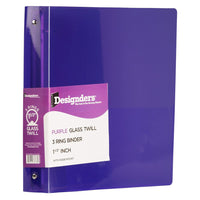 JAM Paper - Classeur en plastique de 1 -5 pouce - classeur à 3 anneaux violet-Couleur : Violet | Soyez élégant et organisé avec des classeurs colourés.