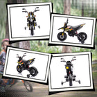 Qaba 12V Aprilia Licensed Battery-Powered Kids Electric Motorcycle - Yellow-Features like headlights, USB, and light music mimic real motorcycles 