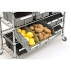Seville Classics Commercial 7-Tier NSF 16 Bin Rack (SHE16510BX)-Total weight capacity: 500 lb. (evenly distributed)
