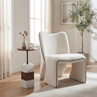 Zuo Stuk Side Table - Brown/White-Maximum Weight Capacity: 35