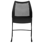Flash Furniture HERCULES Series 661 lb. Capacity Black Sled Base Stack Chair with Air-Vent Back-Ergonomically Contoured Design