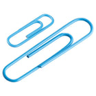 JAM Paper Combo Pack Colourful Paper Clips - Standard & Jumbo - Baby Blue - 100 Pack & 75 Pack -Quantity: 100 Standard Clips & 75 Jumbo Clips (175 in Total)