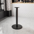 Flash Furniture – Base de table de restaurant ronde en fonte, 24 po, colonne à hauteur de bar de 4 po de diamètre, noir-Base de table de restaurant