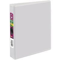 Avery® - Reliure de présentation durable de 5½ po x 8½ po, 1 po, blanc-Panneau de doublage transparent à l'avant, à l'arrière et sur le dos  