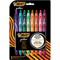 BIC Gelocity Quick Dry Fashion Gel Pen - 0.7mm - Assorted Colours - 8 Pack-SMOOTH WRITING EXPERIENCE: BIC Gelocity pens have super-smooth ink that delivers a fluid, effortless writing experience for professionals and students