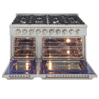Kucht 48" KNG Series Pro Style Natural Gas Range - Stainless Steel-Sealed burners make the range easy to clean