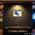 Auston Matthews Toronto Maple Leafs Skating - Framed Canvas - 31" x 22"-Finished size: 31.5x22.5