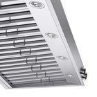 KUCHT KRH600-SS 60" 1200 CFM Under‑Cabinet Range Hood with Digital Controls - Stainless Steel-Stylish range hood comes with two stainless steel baffle filters that are also dishwasher friendly