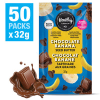 Healthy Crunch Chocolate Banana Seed Butter - 32 gr - 50 Pack-Peanut-free