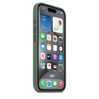 Apple - Étui en silicone avec MagSafe pour iPhone 15 Pro - Cypress-À l'intérieur, il y a une doublure en microfibre douce pour encore plus de protection