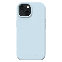Ideal of Sweden - Coque en silicone MagSafe pour iPhone 17e/16e/15/14/13 - Bleu clair-Design protecteur avec des bords surélevés pour protéger l'appareil photo et l'écran